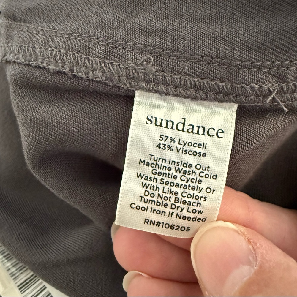 NWT Sundance All Roads Gray Graphite Jumpsuit Size L Petite Women - Picture 14 of 14